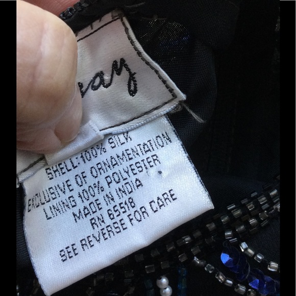 Vintage Stenay Silk Beaded Top. B4 - Picture 6 of 16